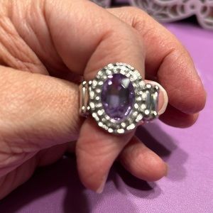 Purple stretch ring